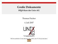 GroÃe Dokumente - Unix-AG-Wiki