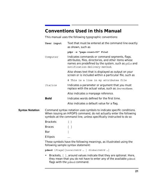 HP Distributed Print Service Administration Guide - Previous Directory