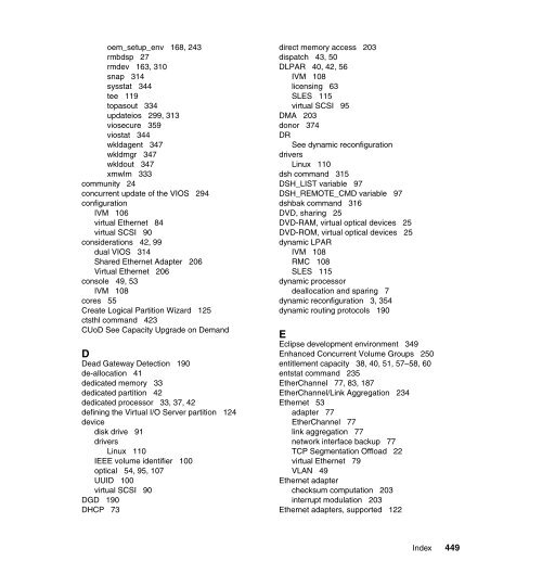 Advanced POWER Virtualization on IBM System p5 - Previous ...