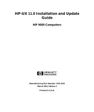 HP-UX 11.0 Installation and Update Guide - Previous Directory