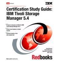 Certification Study Guide: IBM Tivoli Storage Manager 5.4 - Previous ...