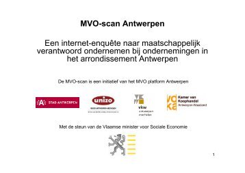MVO-scan Antwerpen Een internet-enquête naar ... - UNIZO.be