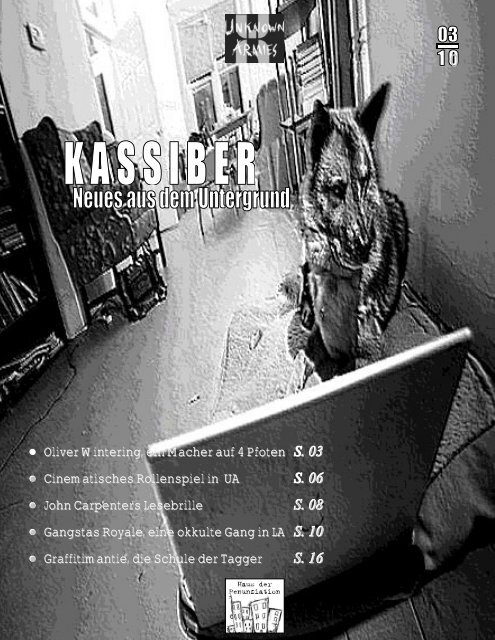 Kassiber 3/10 - Unknown Armies
