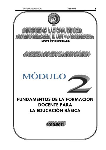 MODULO 2 DEL AREA EDUCATIVA - Universidad Nacional de Loja