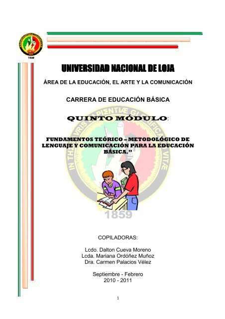 carrera de educaciÃ³n bÃ¡sica - Universidad Nacional de Loja