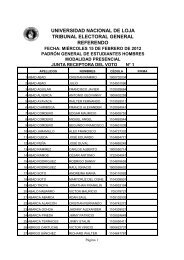 universidad nacional de loja tribunal electoral general referendo