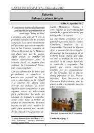 Carta Informativa 32 - Diciembre 2012 - Universidad Nacional de La ...