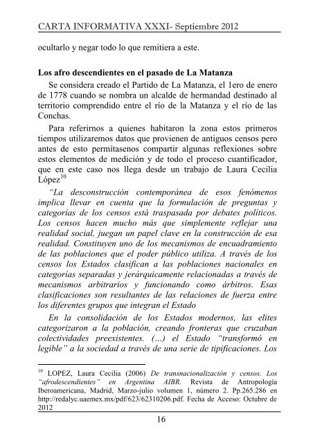 Carta informativa 31 - Universidad Nacional de La Matanza