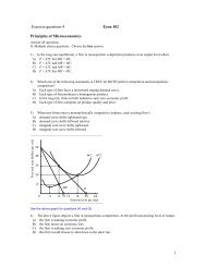 Which of the following market structures has the highest barriers to ...