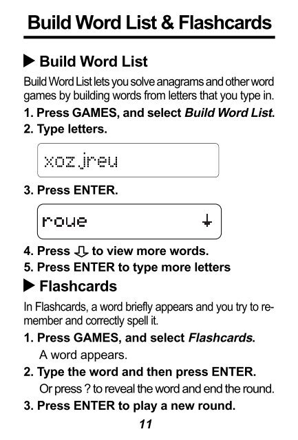 Spelling Ace User's Guide - Franklin Electronic Publishers