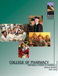 Annual Report 03-04.pdf - College of Pharmacy - Idaho State ...