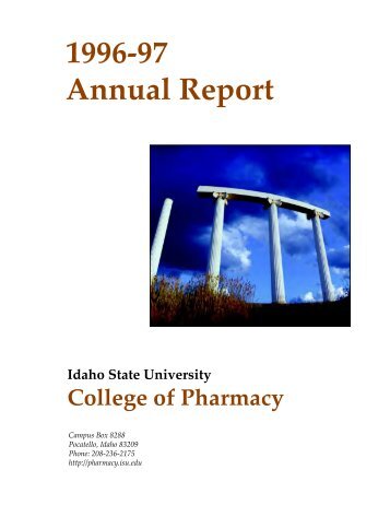1996-97 Annual Report - College of Pharmacy - Idaho State University