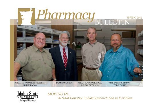 Spring 2012 - College of Pharmacy - Idaho State University