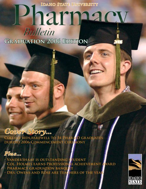 Cover Story... - College of Pharmacy - Idaho State University