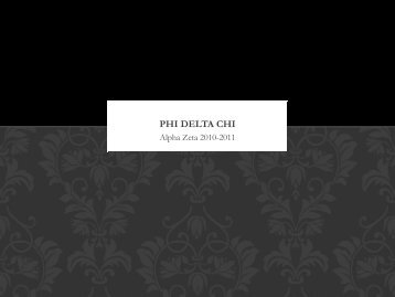 PHI DELTA CHI - College of Pharmacy - Idaho State University