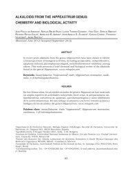 alkaloids from the hippeastrum genus: chemistry and biological activity