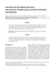 synthesis and preliminary biological evaluation of two new cacalol ...