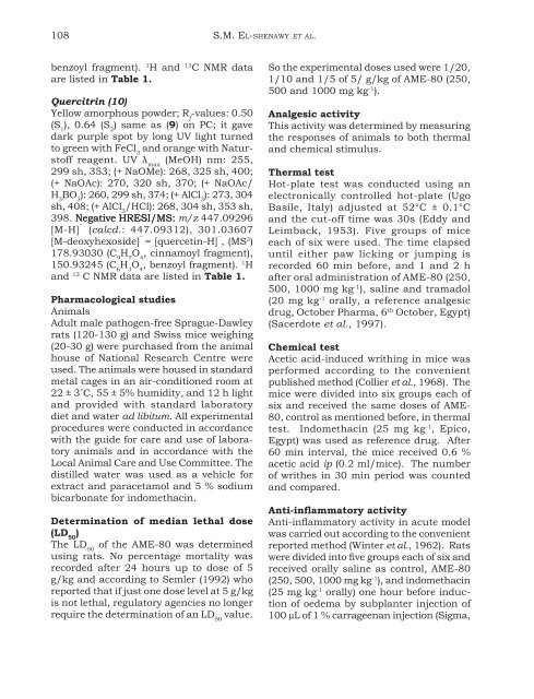 POLYPHENOLS AND BIOLOGICAL ACTIVITIES OF Feijoa ...