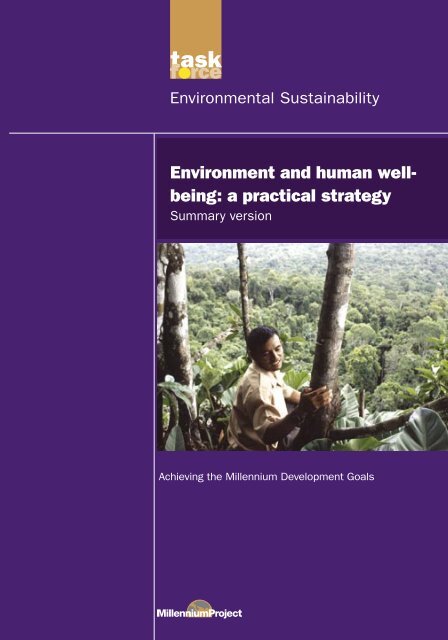 Environment and Human Well-being: A Practical Strategy