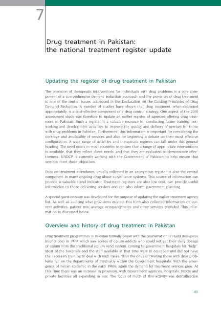 Drug abuse in Pakistan - United Nations Office on Drugs and Crime