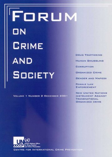 Forum on Crime and Society Vol.1 No.2 December 2001 - United ...