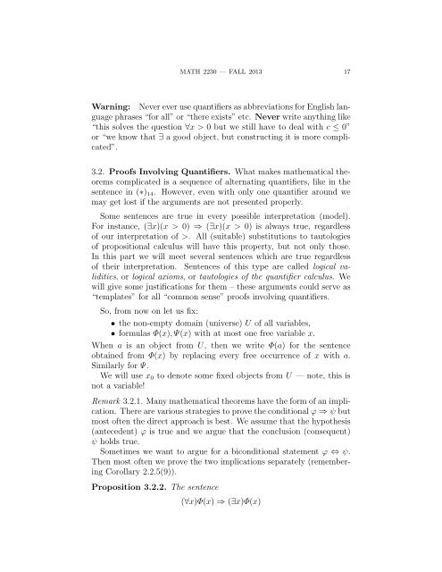 Quantifiers - University of Nebraska Omaha