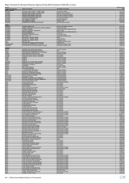 2009 Annual Statistical Report on United Nations Procurement