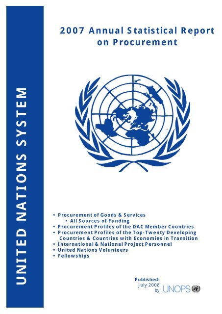 Annual Statistical Report 2007 United Nations Global Marketplace