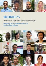 Read UNOPS human resources services catalogue: Helping our ...