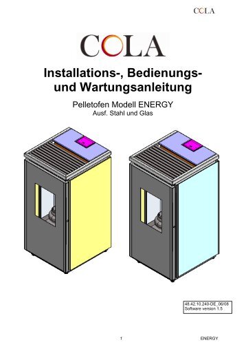 Installations-, Bedienungs- und Wartungsanleitung