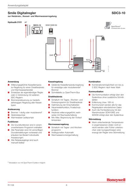 Smile â Regler SDC fÃ¼r Heizung, Solarintegration und FernwÃ¤rme