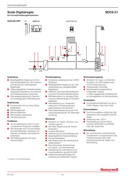 Smile â Regler SDC fÃ¼r Heizung, Solarintegration und FernwÃ¤rme