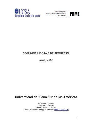 Red de Pacto Global - Universidad del Cono Sur de las Americas