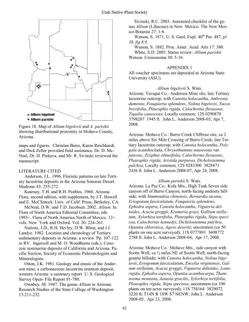 December 2012 Number 1 - Utah Native Plant Society