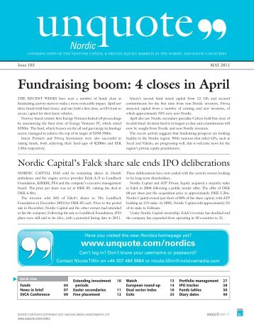 Fundraising boom: 4 closes in April - Unquote