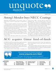 Astorg's Metalor buys NECC Coatings - Unquote