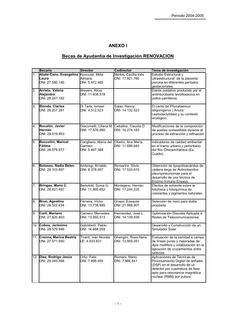 Anexo I en formato pdf - Universidad Nacional de RÃ­o Cuarto