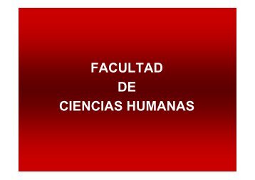 Facultad de Ciencias Humanas - UNRC