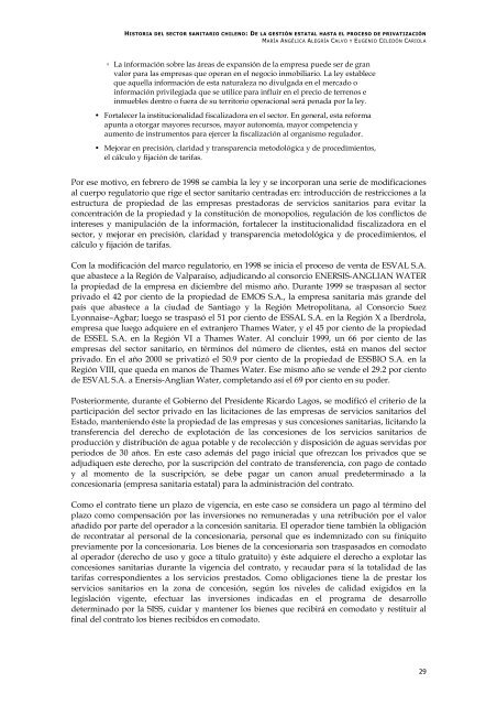 Historia del sector sanitario chileno - United Nations Research ...