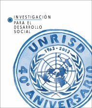 investigaciÃ³n para el desarrollo social - United Nations Research ...