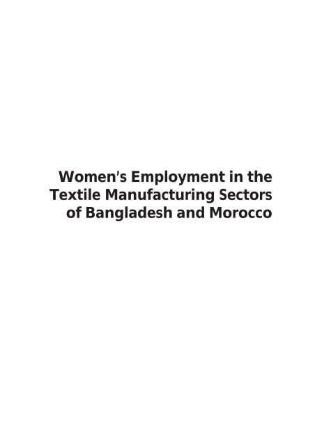 Women's Employment - United Nations Research Institute for Social ...