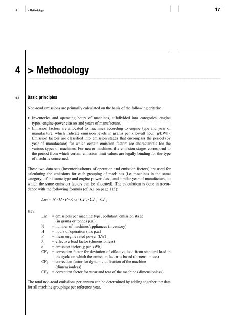 Non-road fuel consumption and pollutant emissions ... - BAFU - CH