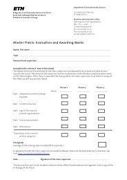 Master thesis evaluation