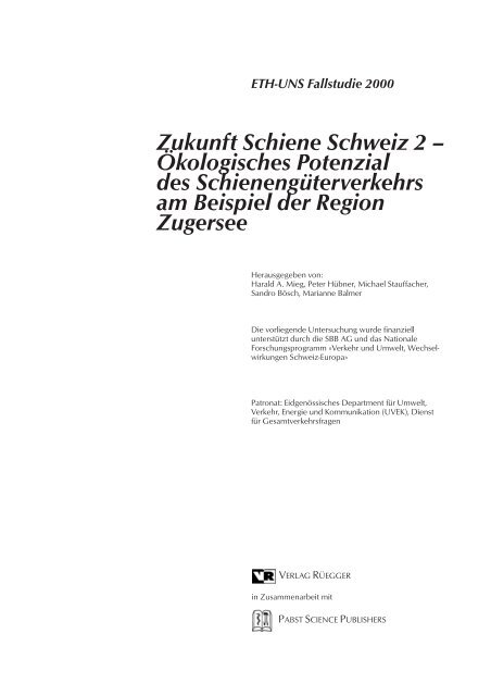 3 Die UNS Fallstudie - ETH Zurich - Natural and Social Science ...