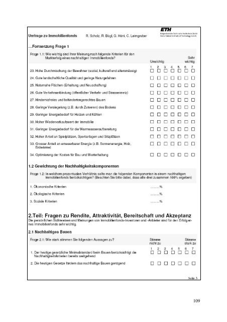 Nr. 38/06 Gestaltung und Bewertung der Kriterien und ... - ETH ZÃ¼rich