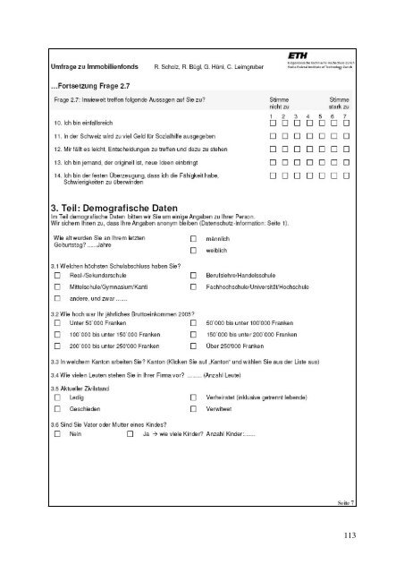 Nr. 38/06 Gestaltung und Bewertung der Kriterien und ... - ETH ZÃ¼rich