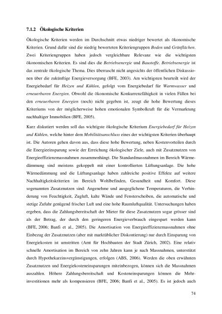 Nr. 38/06 Gestaltung und Bewertung der Kriterien und ... - ETH ZÃ¼rich