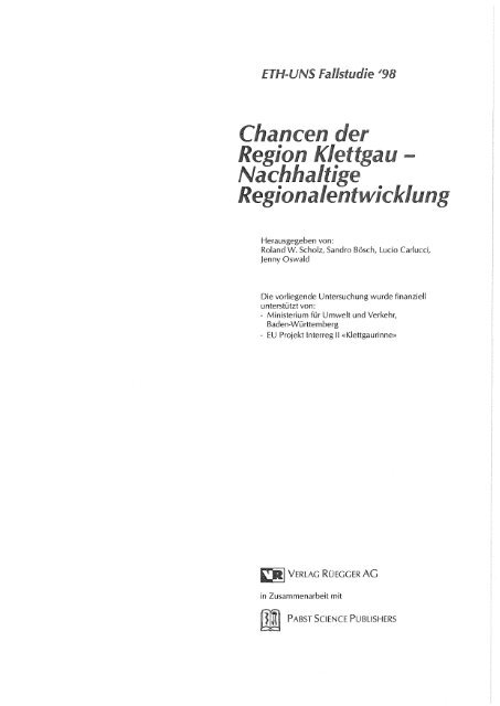 Region Itige - ETH Zurich - Natural and Social Science Interface ...