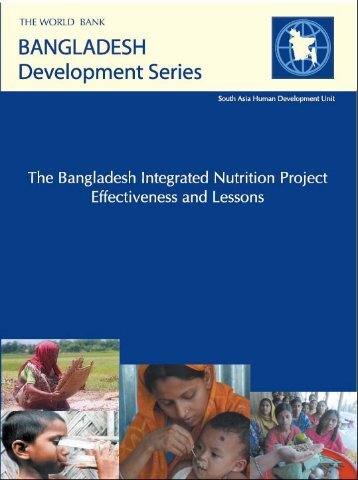 The Bangladesh Integrated Nutrition Project â Effectiveness