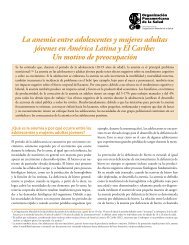 La anemia entre adolescentes y mujeres adultas jÃ³venes ... - BVSDE